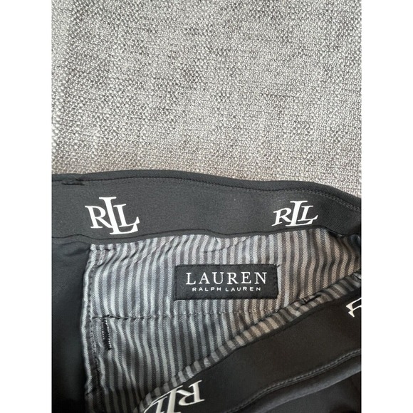 Lauren Ralph Lauren Black Label Dress Pants Mens Black Stretch Slacks - Sz 34x30 - Picture 8 of 9